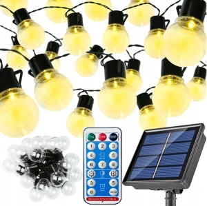 Solar 15/24 Solární vánoční řetěz teplá bílá, 15xLED COB 15 Metrů